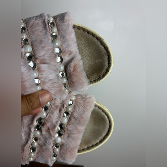 Rieker Antistress Sandal Fuzzy pink girl Size 39 platform - Picture 13 of 15